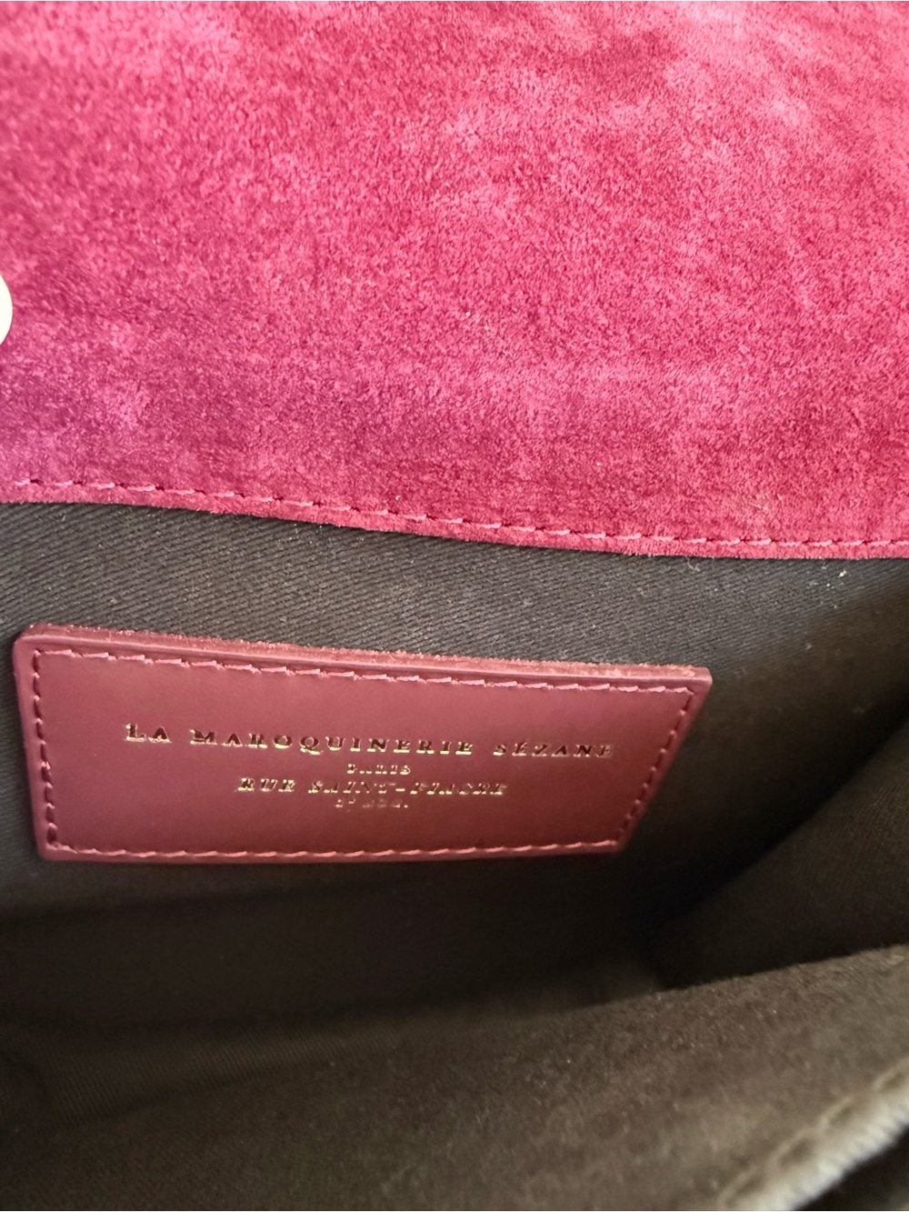 Sézane Roméo Bag in the Cassis (Prune / Burgundy) - Picture 5 of 5